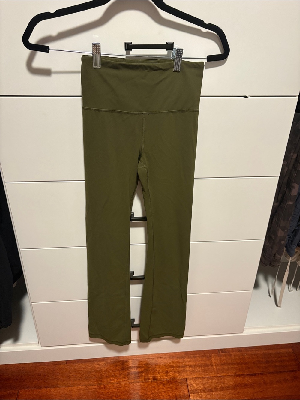 Athleta elation, straight leg pant  Olive Green High-Rise Flare Leggings